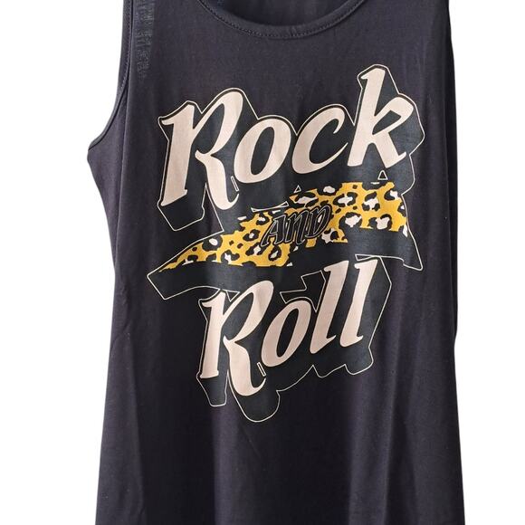 NWOT Color Bear Black Rock And Roll Tank Top Size Small - Picture 3 of 6